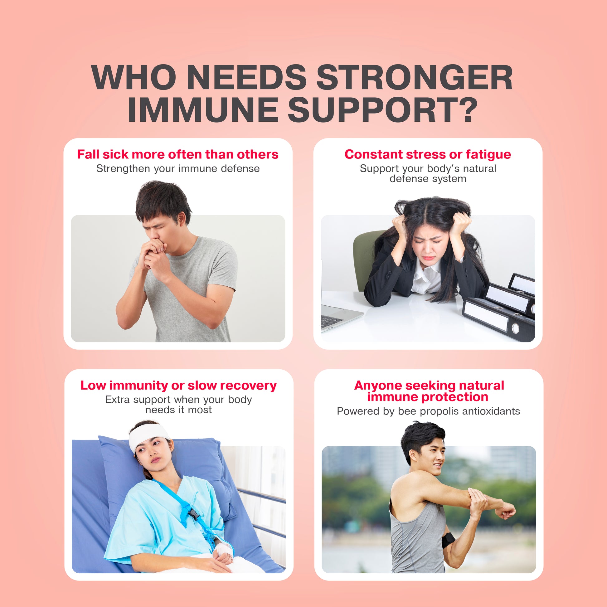 Who needs HDI Propoelix? Best for people with frequent illness, high stress levels, slow recovery, or those seeking natural immune support. Proven antioxidants for a stronger immune defense.